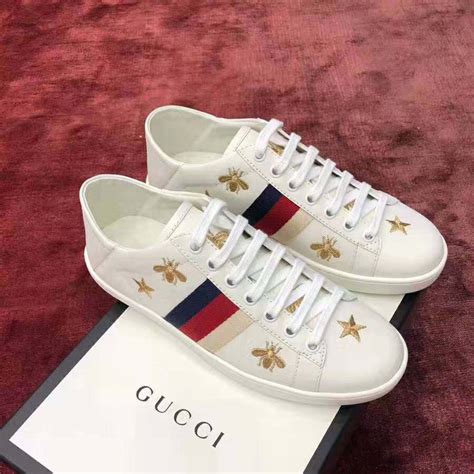 gucci ace embroidered sneaker women& 39|gucci ace bee platform sneakers.